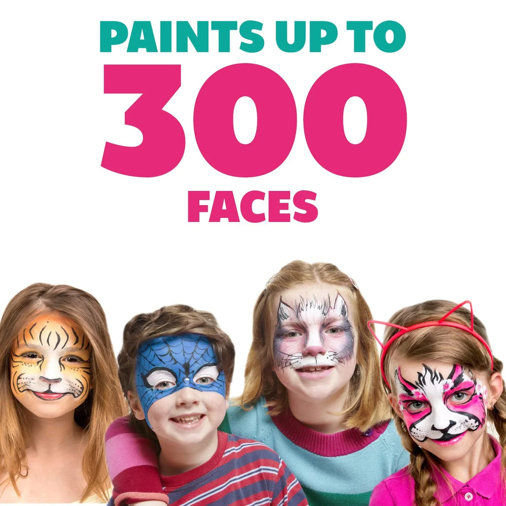 Toxic Face Kids Face Party, Effects And Cosplay, Adults, Safe White Painting Special Professional For Black Paint Set, Body Makeup Activated Non Water Kit & Paints