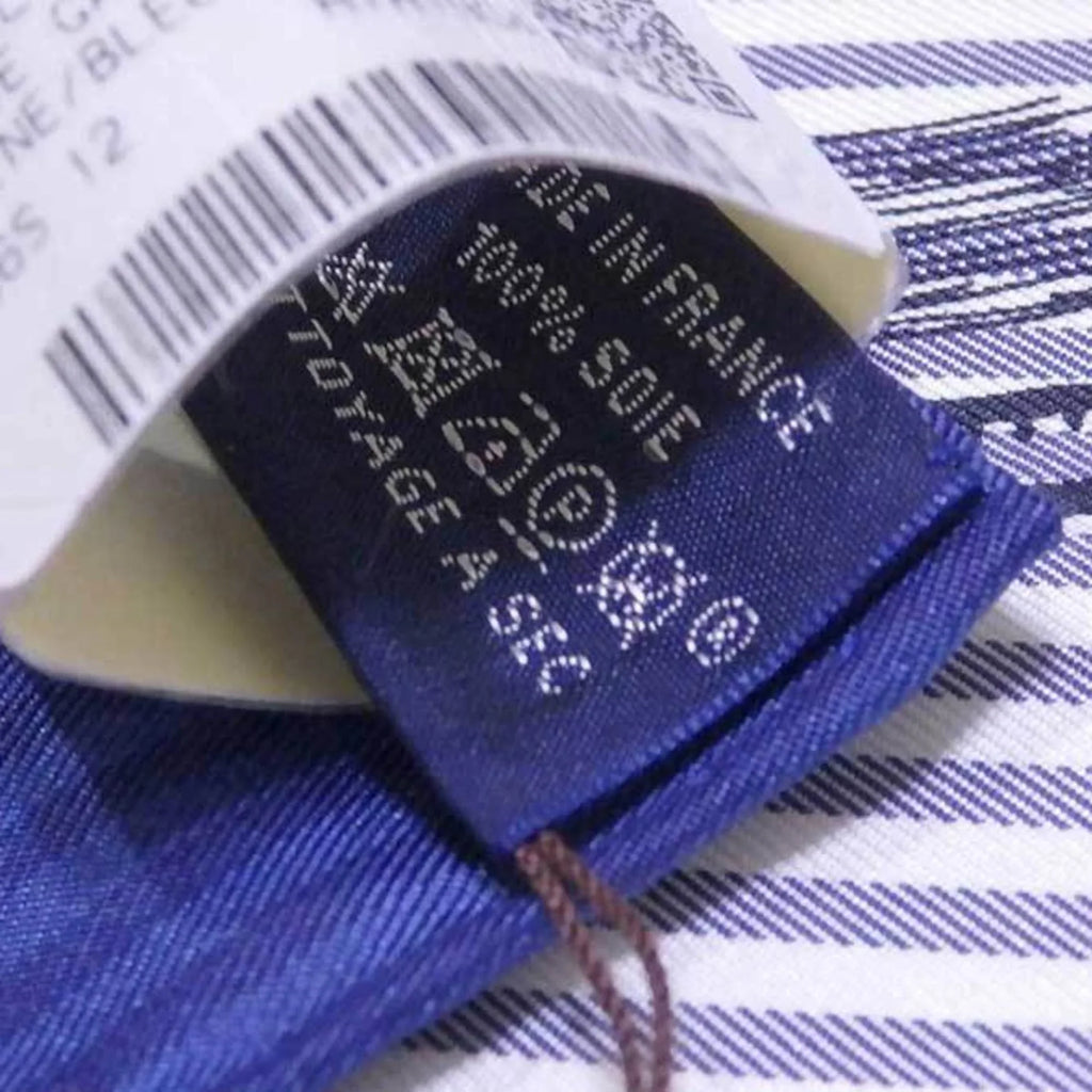 de navy x silk (Good) white Carre ladies 90 GALA Hermes HERMES scarf Pre-Owned BRIDES