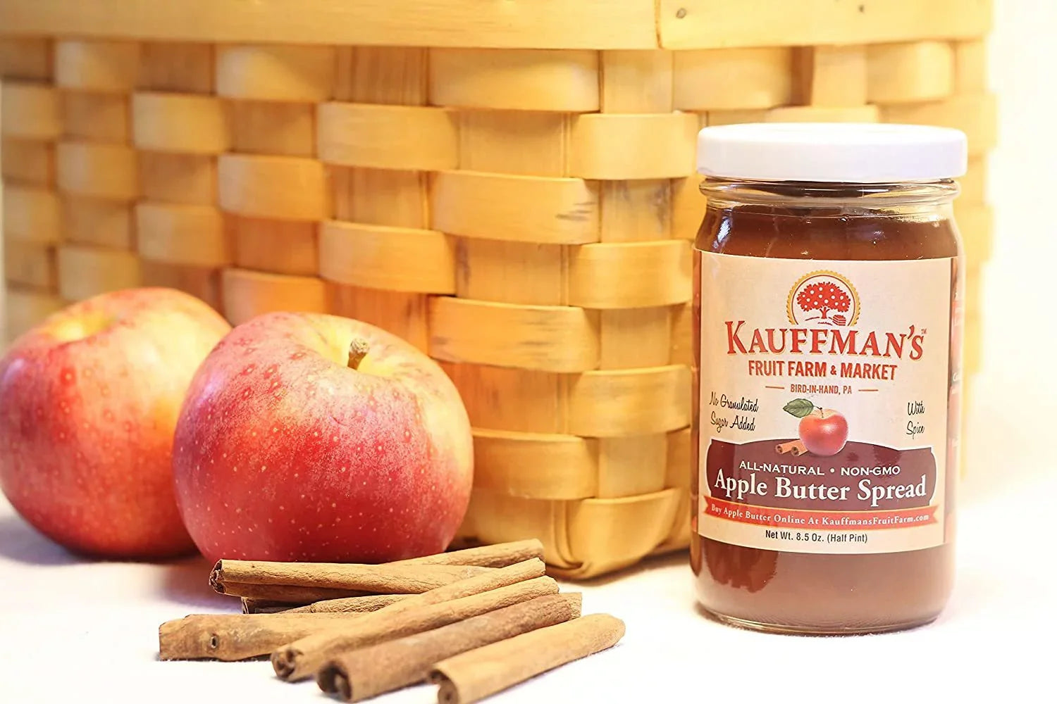 Fruit Spread, 2 Pack Homemade of Oz. Butter Apple Cinnamon 8.5 Farm Kauffman's