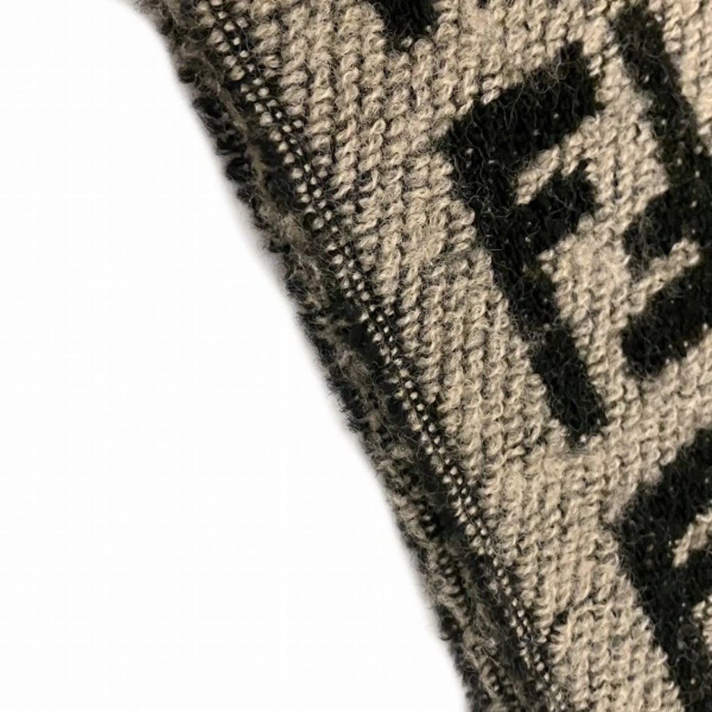 accessory block Pre-Owned men's scarf brand (Good) FENDI check Zucca fringe pattern