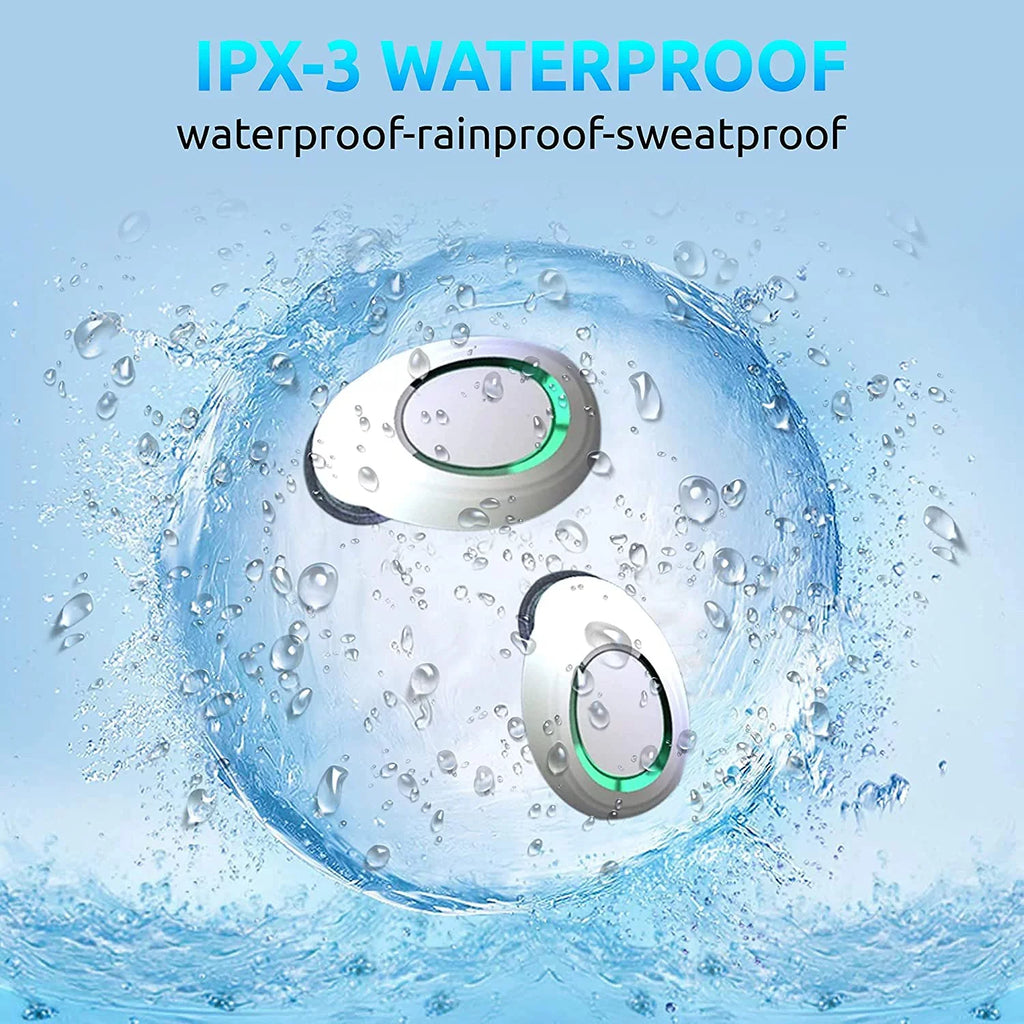 V5.1 Noise / with Samsung with Earbuds Galaxy Wireless PRO Touch Waterproof Mic Sweatproof IPX3 BlueTooth Reduction / 5G/Plus/Ultra Compatible S22+/ (White)