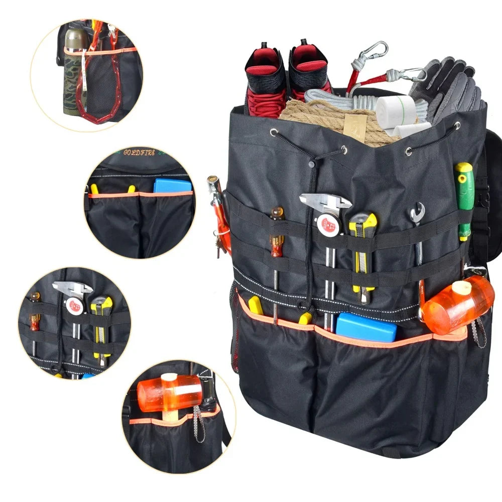 Outdoors Storage JL JK Tire Off-Road Recovery Tool Wrangle Backpack Organizer For Bag Trunk SUV Tire Trash Spare Large Capacity