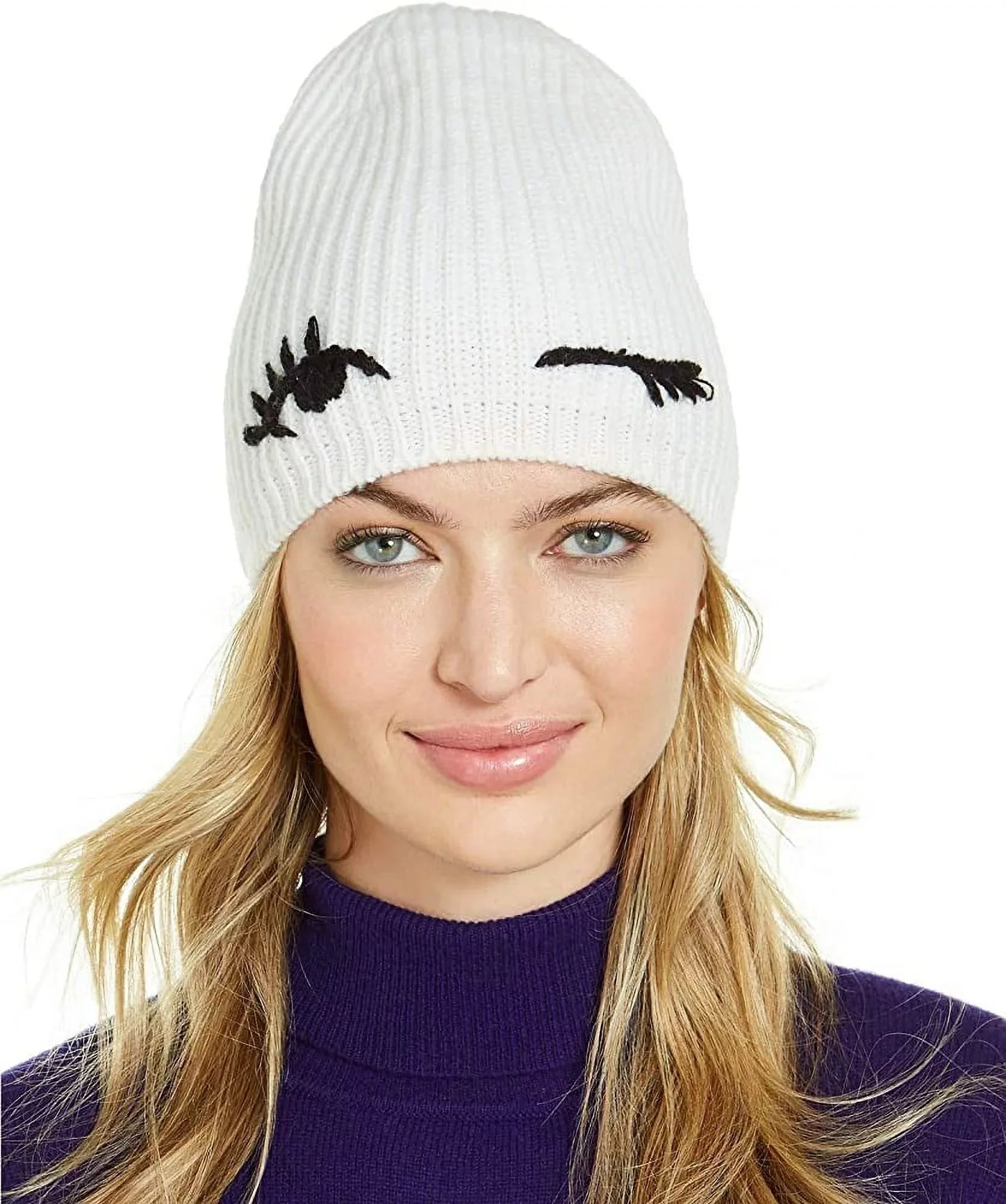 York Cream/Black Winking New Spade Beanie Kate