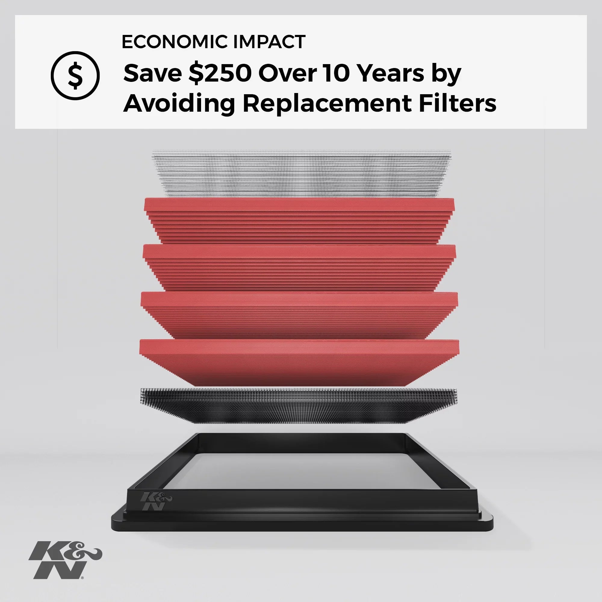 Washable, INFINITI Performance, Filter: 2019 Replacement 33-5091 High Premium, K&N Filter: QX50, Air Engine
