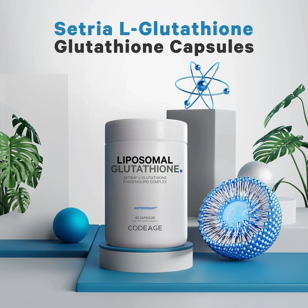 Liposomal Phospholipid 60 Codeage L Vegan, Glutathione, ct Setria® Non-GMO, Capsules, Complex, Glutathione