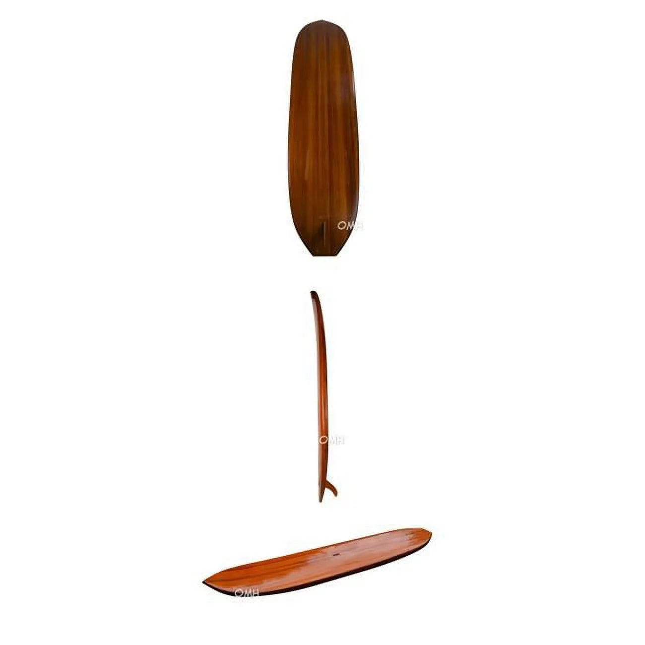 Classic 1 ft. with Modern Handicrafts Paddle Board K222 Cedarwood Old 11 Fin,