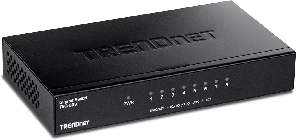 Switching Gigabit Switch, Gigabit TEG-S83, RJ-45 x Design, 8-Port 8 Fanless Desktop Ports, Capacity, 16Gbps