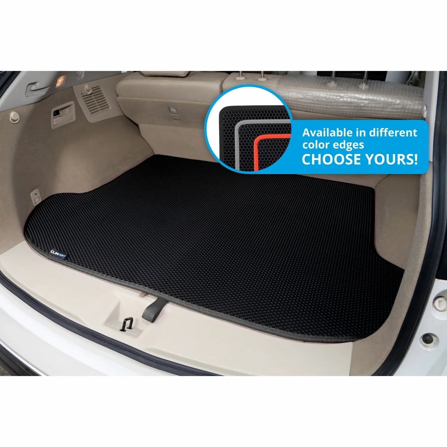 Mat, Cargo Liner CLIM ART Fit Luggage Duty, Heavy Dirtproof Cargo Honeycomb Anti-Slip Liner, All-Climate, Waterproof Custom - Nissan Murano for Trunk 2015-2024 with & FL01115059 - Technology