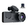 Rear One-Key Driving Shinysix Detection Inside Recorder 1080P Inch Loop & Camera 2 Dash Recording DVR Screen Lock Camera Front Motion & Support Night-Vision Dashcam