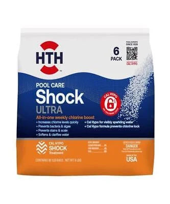 Saltwater Swimming Treatment lbs. Pools Chlorine HTH Fresh Ultimate and Shock Pool for 1 Cleaner