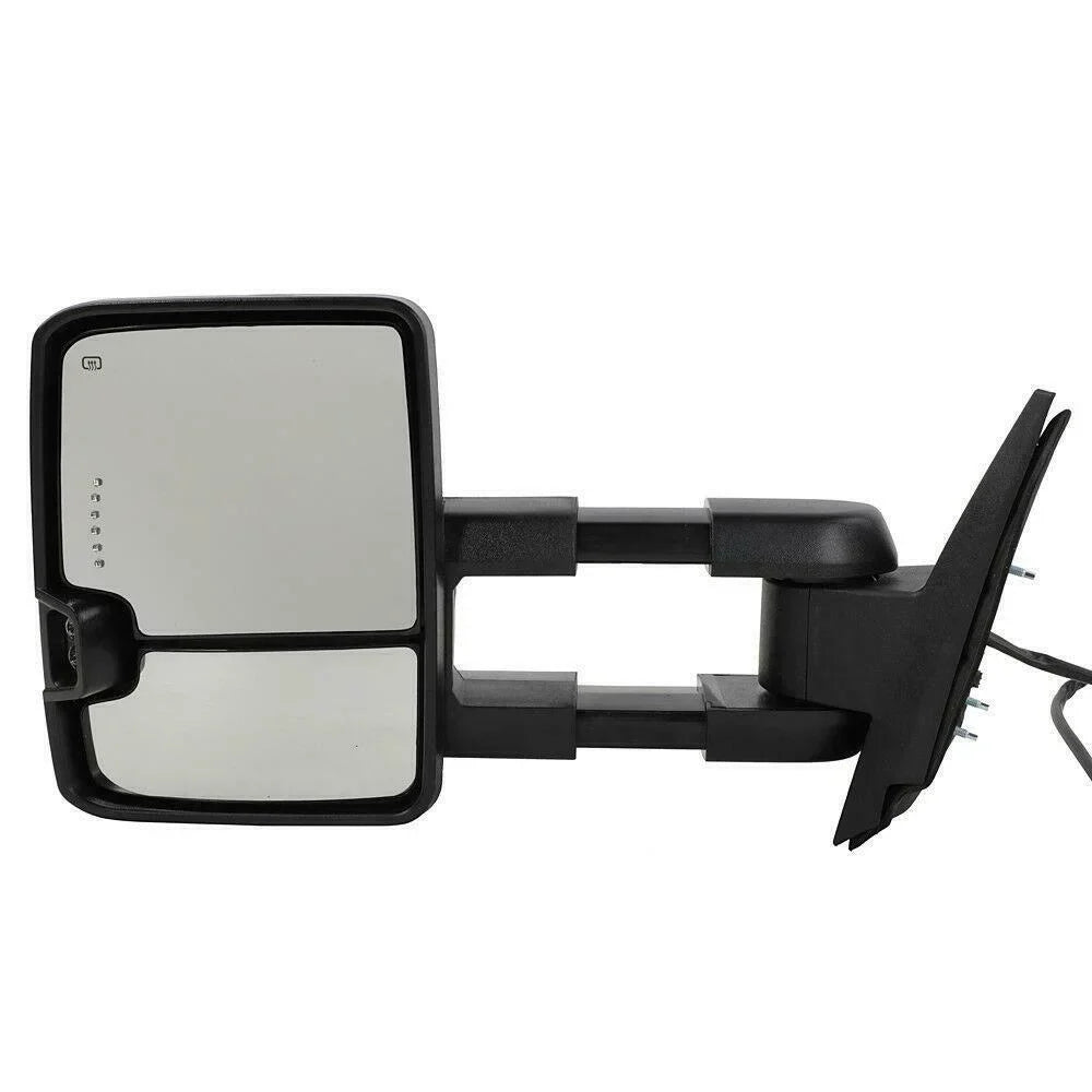 Signal&Backup Heated Mirrors Chevrolet Power For Chrome Gmc Led Towing Lamp