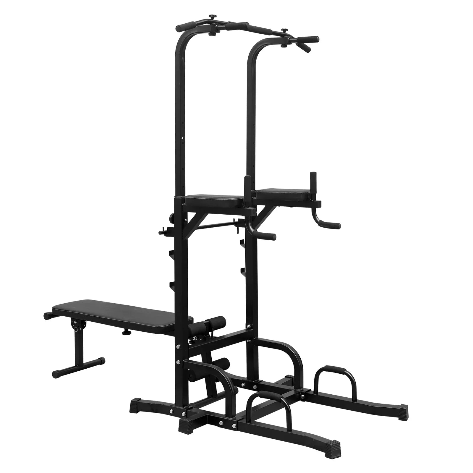 Bar Training Tower Multi-Function Duty Pull Height Gym,Steel with Adjustable Heavy Home Station Bench for Up Office Stand Power Equipment Dip Fitness