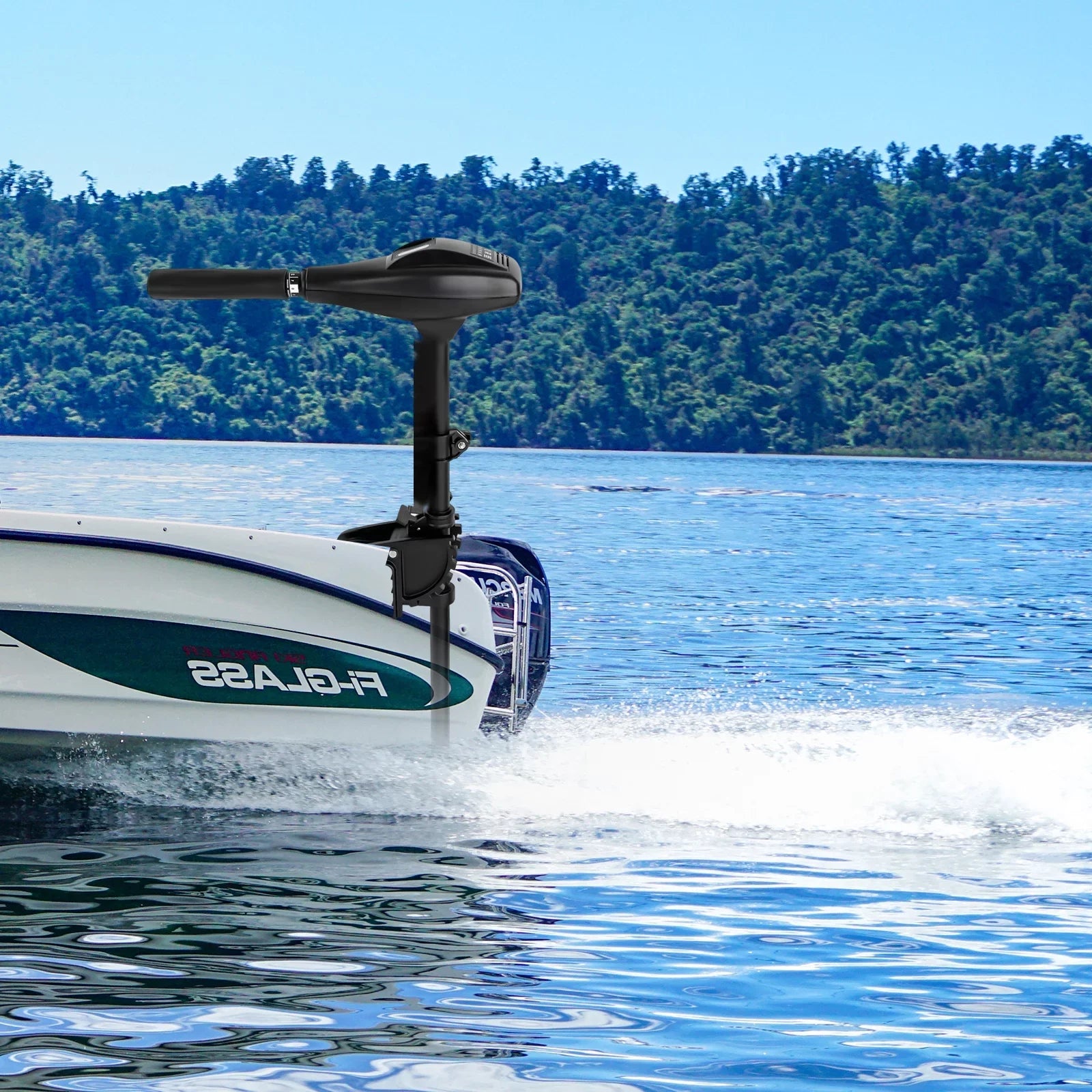 for Engine Inflatable Motor Motor LOYALHEARTDY Boat Brush Boat Fishing Electric 58lbs Saltwater Trolling Kayak Outboard