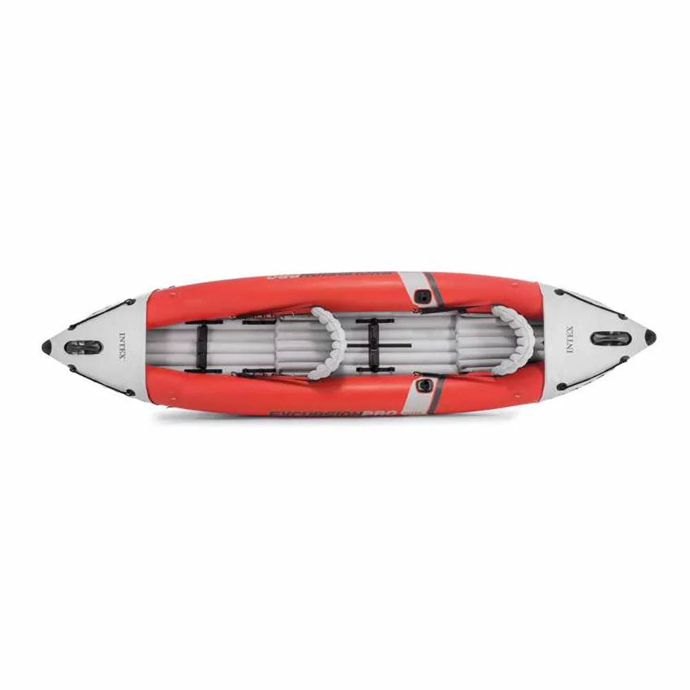 Vinyl Excursion Pro with Red Pack) Inflatable 2 & (3 Pump, Person Kayak Oars