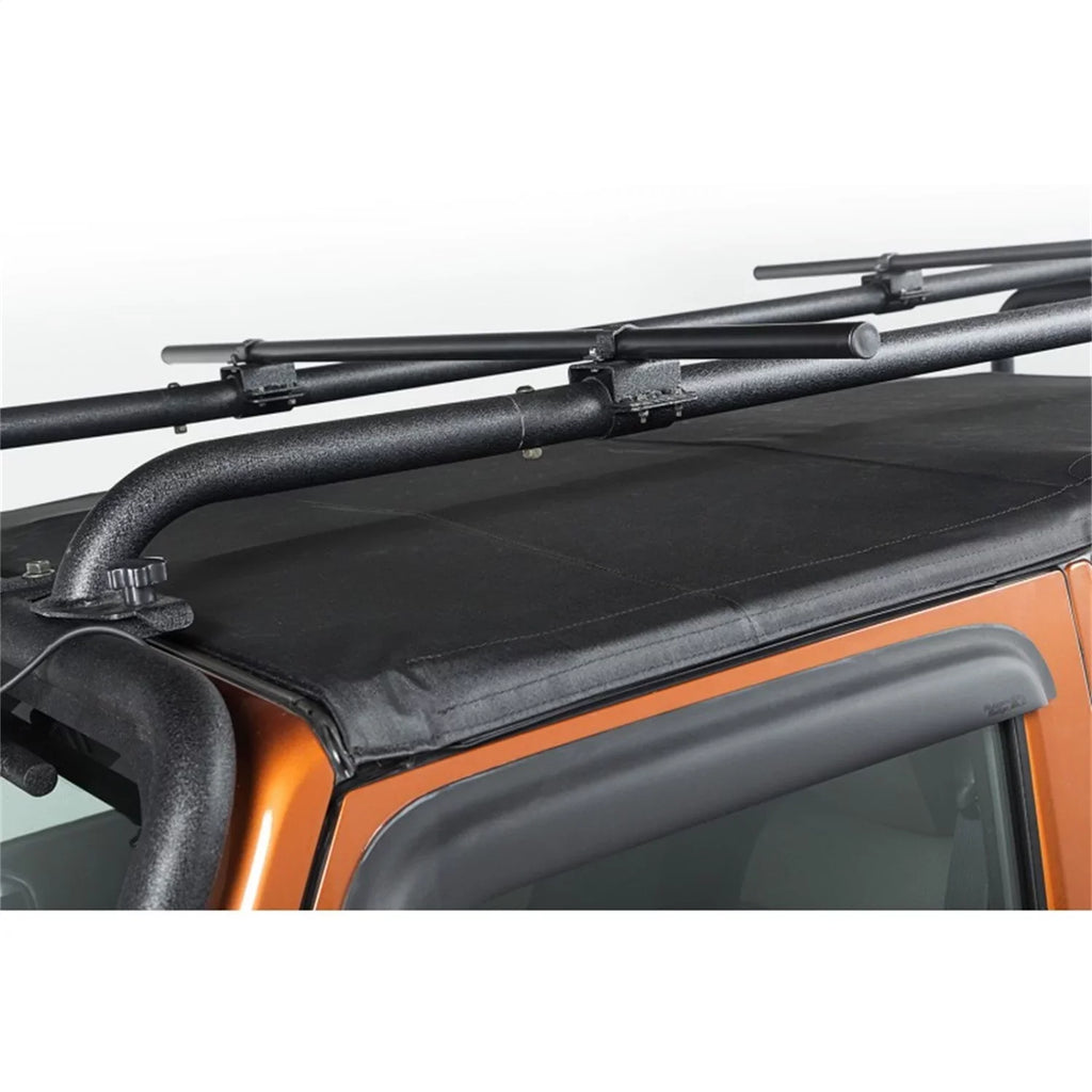 by Crossbars Steel, | Rugged 56.5" Wrangler JK with for Tubes, Roof Jeep JK Compatible Crossbar Black Ridge | Wrangler 11703.11 RealTruck 2007-2018 | Sherpa Rack