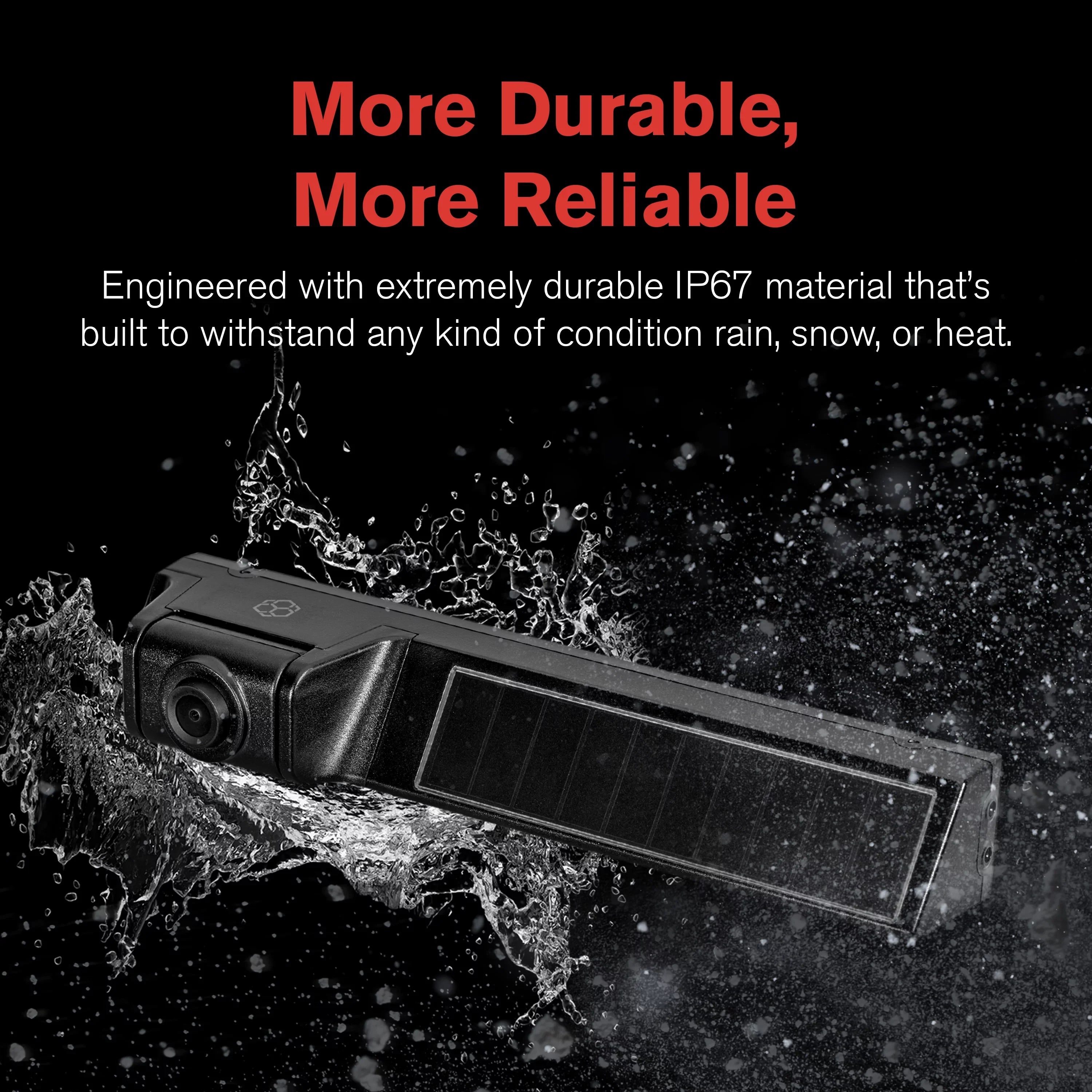 Solar 1080P Backup Wi-Fi Black Charging, Installation, App Controlled Powered Easy Compatible, and Wireless YADA Phone, via Bluetooth Portable HD Full Camera, Wireless Universally on