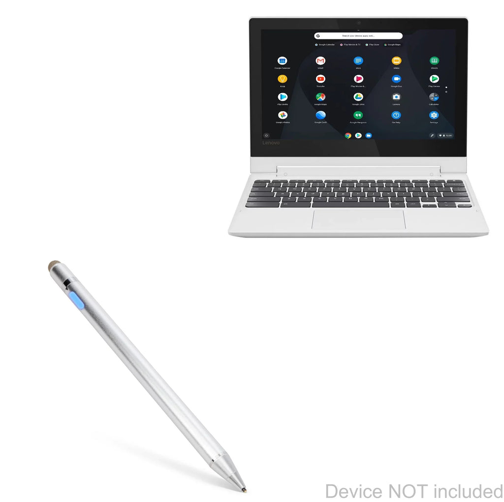 Convertible Active - Tip Stylus Electronic (11.6") Fine Silver with C330 Pen, Stylus Ultra Lenovo 2-in-1 Stylus] [AccuPoint Chromebook Metallic BoxWave