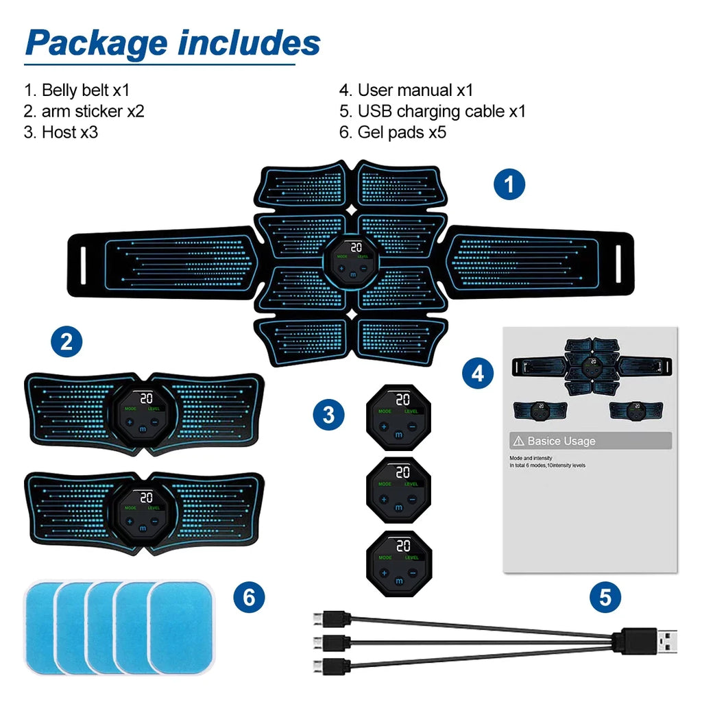 Workout Exercise Equipment, Belt Trainer, Toning ABS Abdominal Kepeak Sport ABS