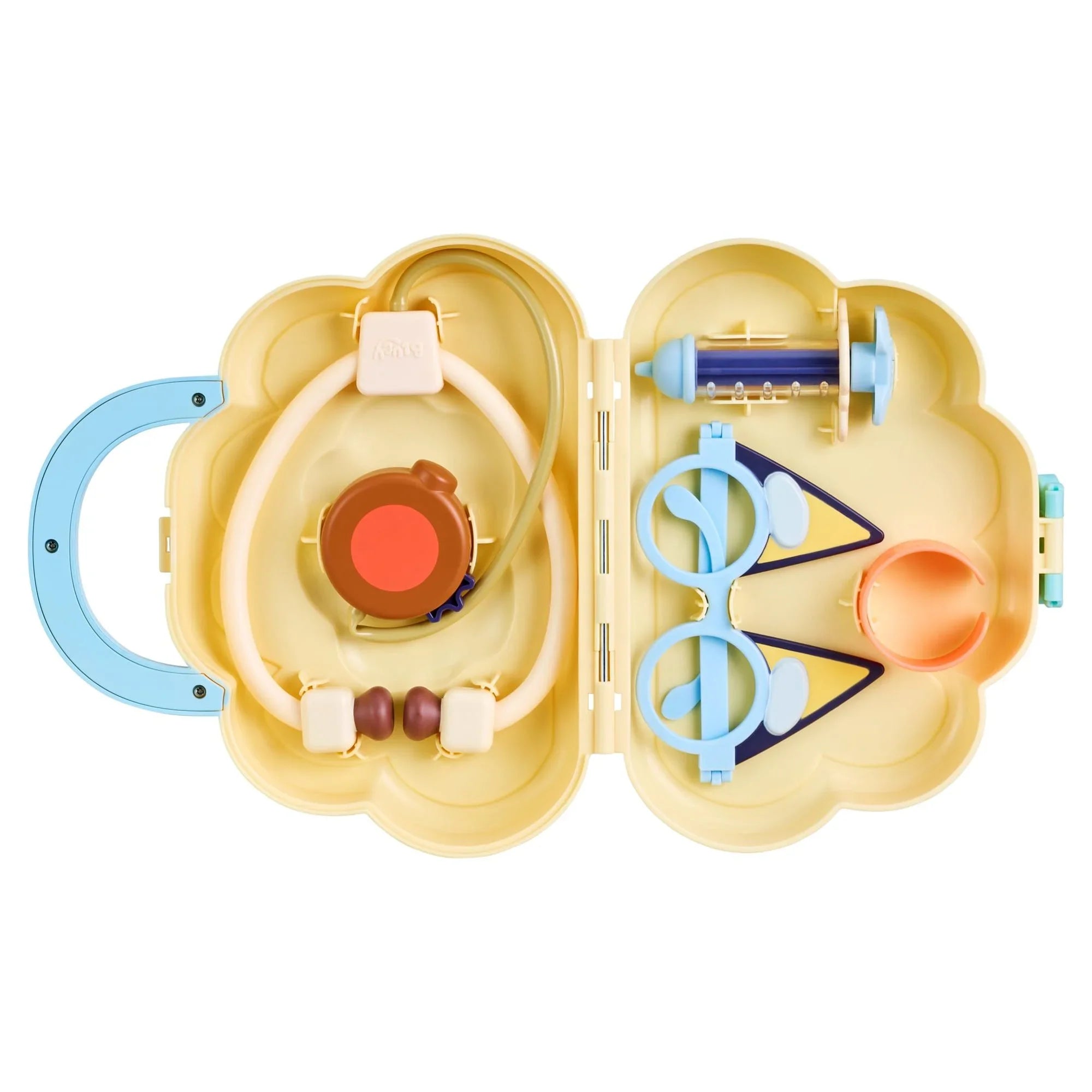 Cloud Ages Syringe, Pieces, Set, Bag toy Stethoscope, Bandage, Doctor's 7 Kids, Check 3+ Toy Preschool, and Doctor's Play Bluey Set, Toys for Playset more Up , Stickers, with Doctor