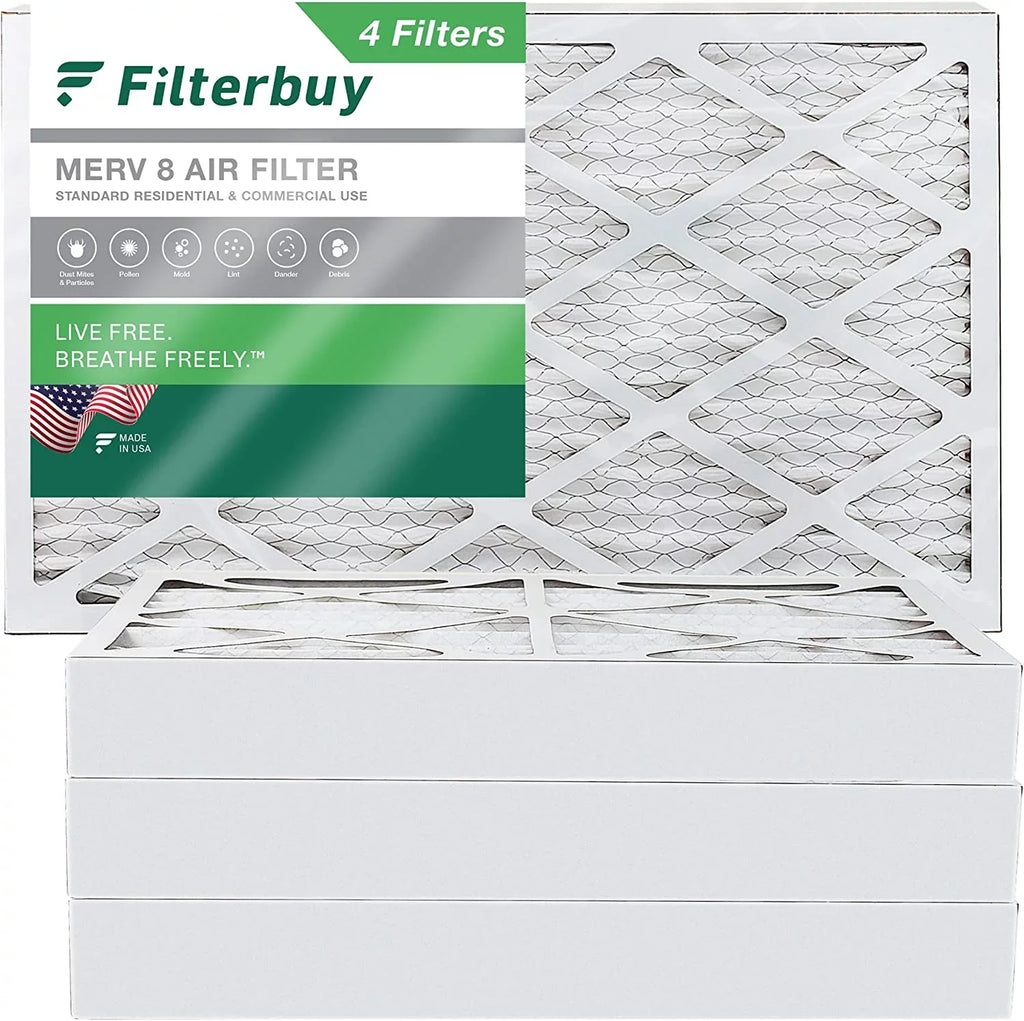 8 Air Pleated HVAC Filterbuy Filters AC Furnace 14x24x4 MERV (4-Pack)