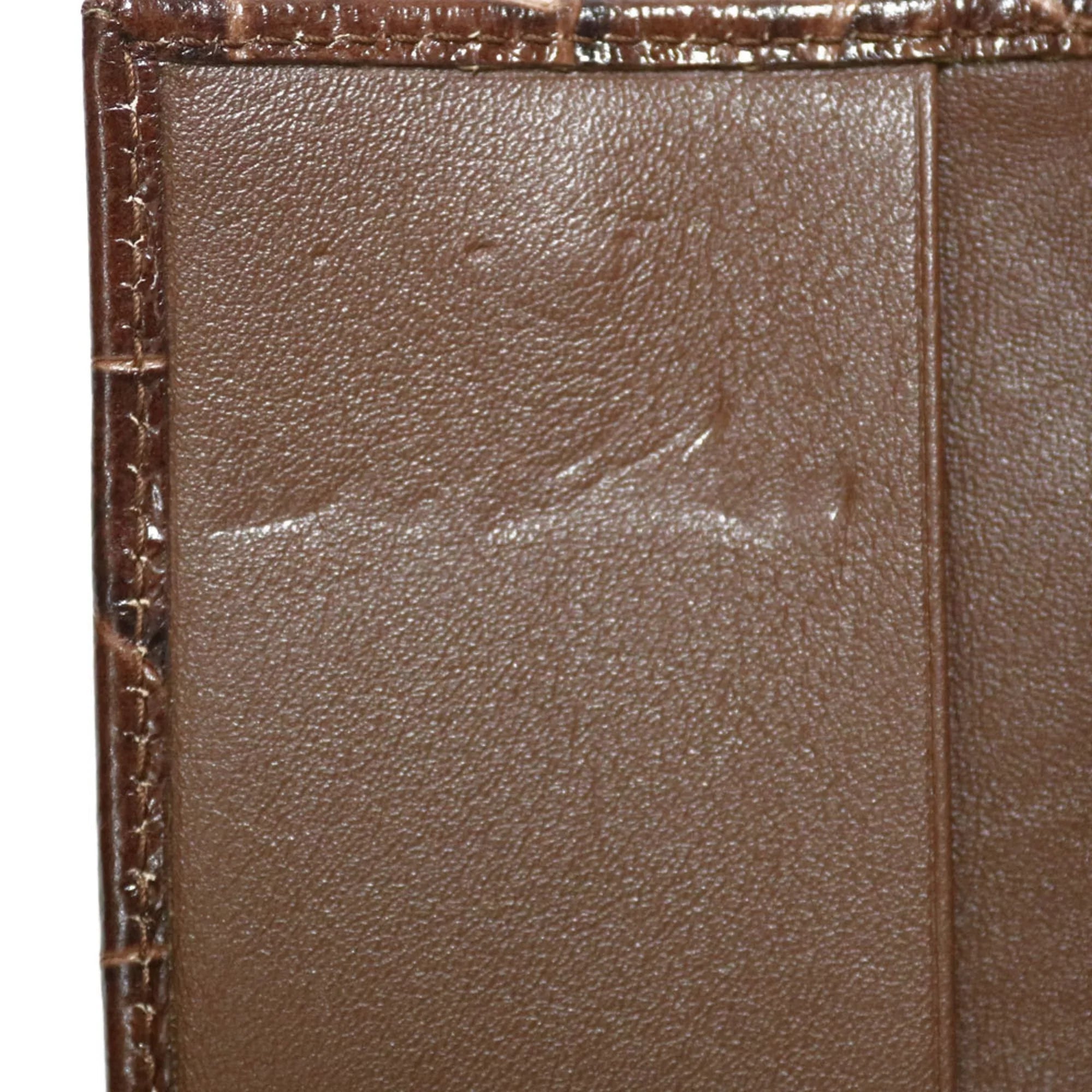 Pre-Owned (Fair) Women's Miu Leather Brown Miu Miu Key Case