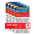 Allergen 1000 12x24x1 Defense, MERV 11, Filtrete Filters MPR Air Filter, 4