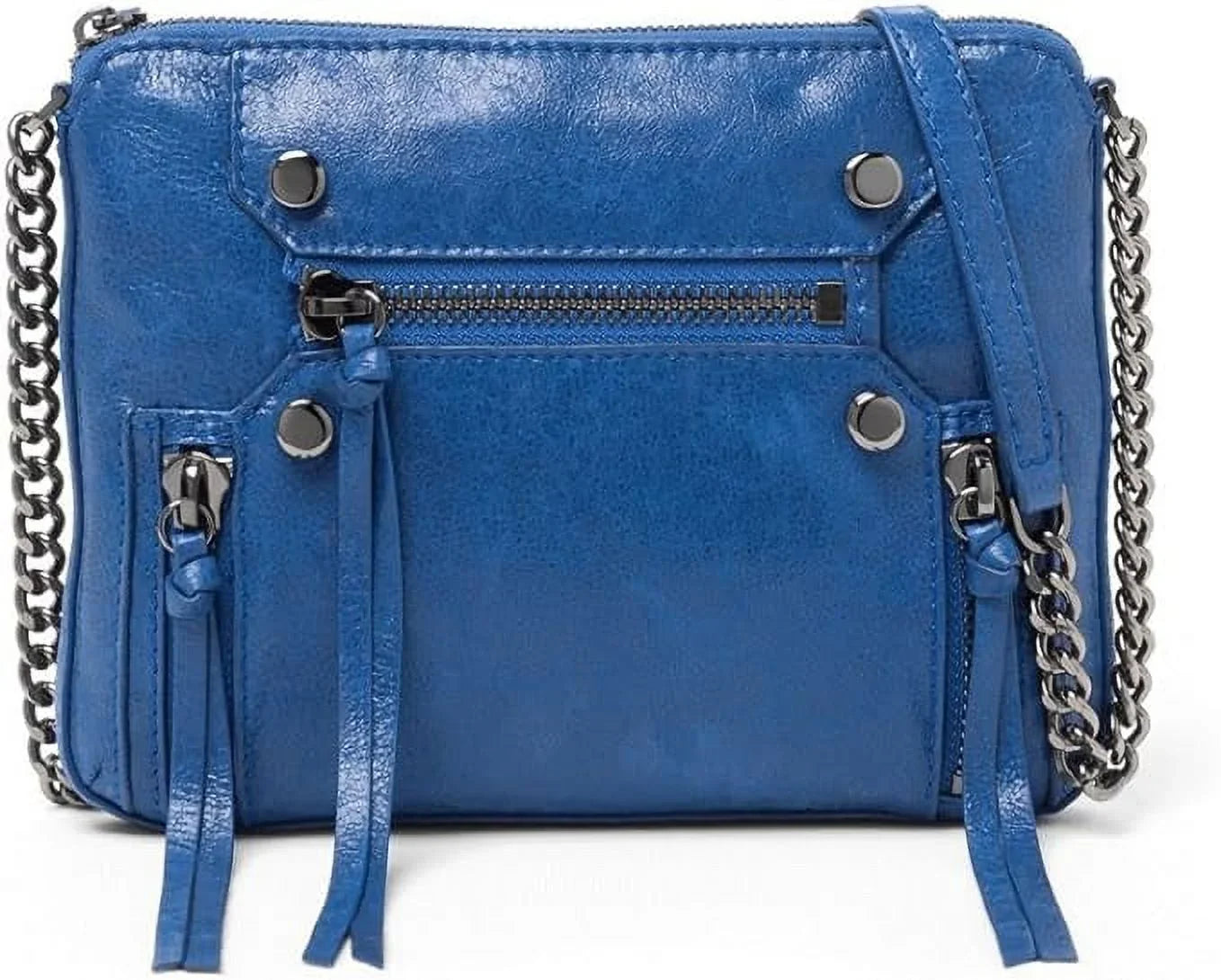 Logan Blue Crosbody Leather botkier