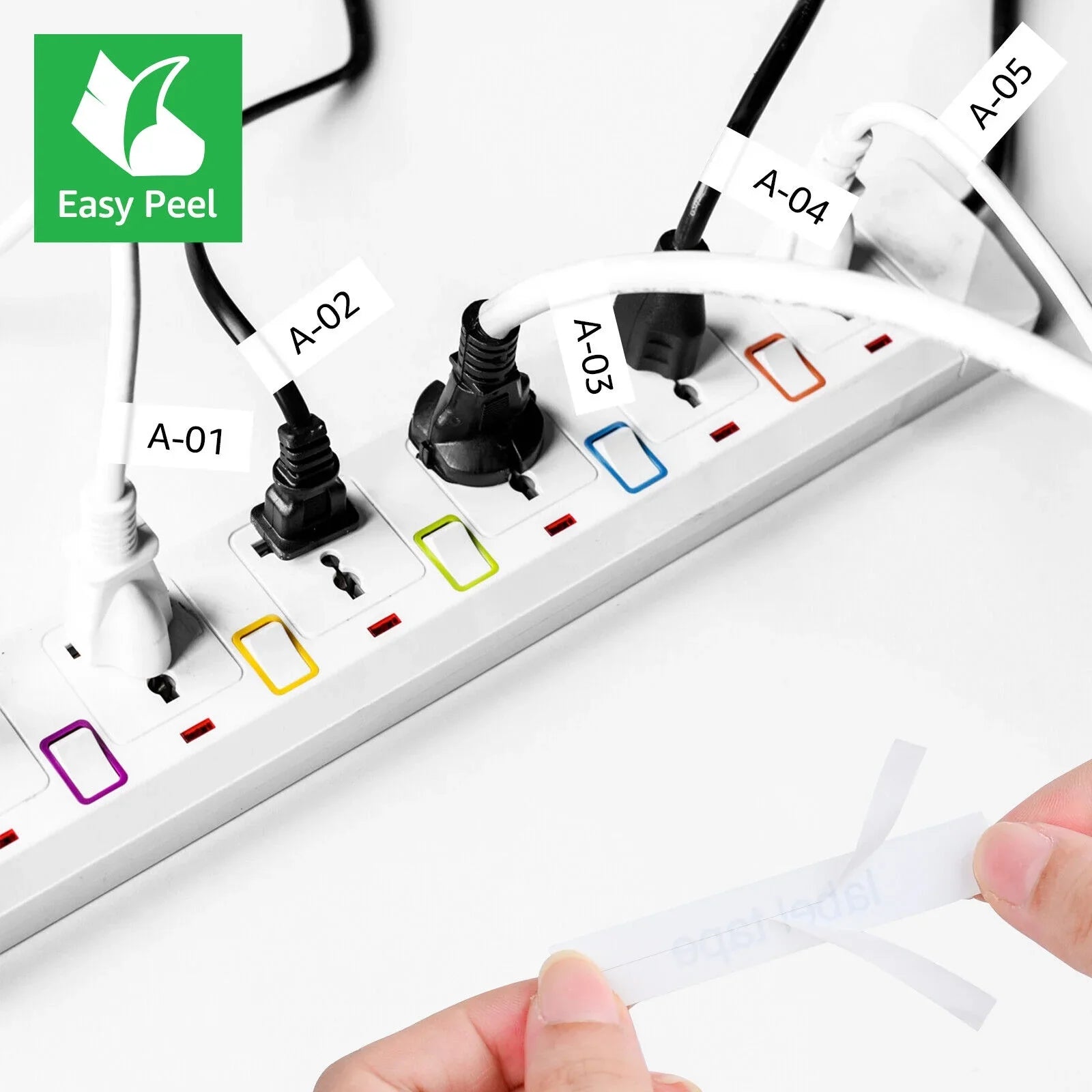 Tape 12mm Brother TZe for TZ TZ-FX231 x P-touch TZe-231 GREENCYCLE Wire ID White Black Compatible TZe-FX231 8m Label 50PK TZ-231 Flexible on Cable