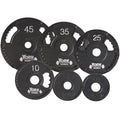 Olympic 2.5 Grip Plate, lbs Iron Thin Dual Line Barbell - Cast G2 7420 Black York