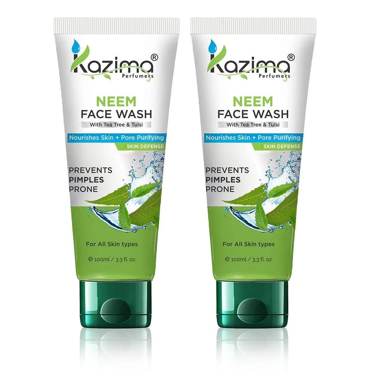 Skin Neem For 100ml) & Pore With Each Defense Remove Tulsi Acne Skin Tree Scars, KAZIMA Anti Anti Pollution, + (Pack Pimples OF Face Nourishes Wash 2 Purifying Tea