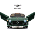 on 3+, Car, LISUEYNE Licensed Green Ride Remote on for Electric 12V Official Bentley Music, Boys Control, Ride Age Girls Car with Car