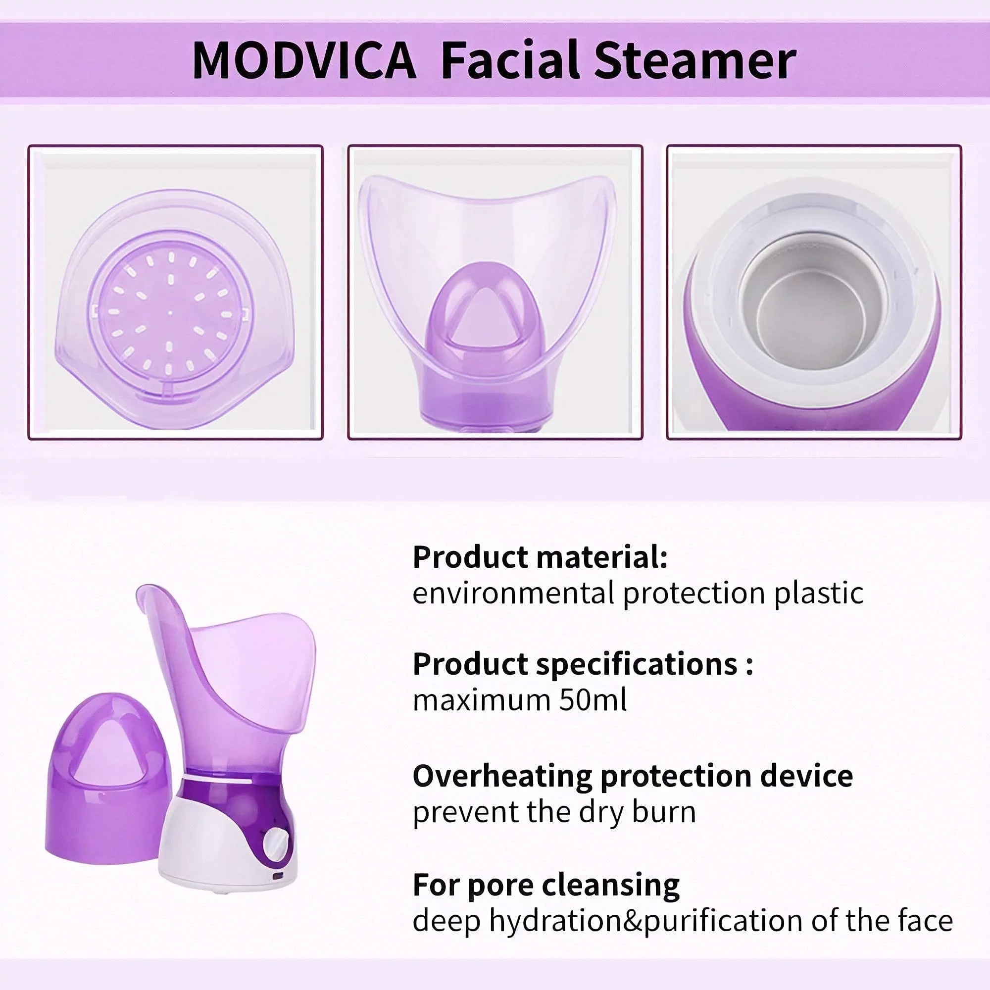 Hydrate Clean Skin Spa Treatment Personal and Sprayer The humidifier Professional Face Facial Facial Deep replenishing Sauna Face Water Steamer for