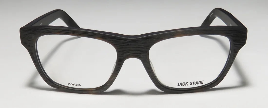 LENSES SPADE JACK FULL-RIM CLASSIC DESIGNER NEW MATTE DESIGN TORTOISE FRAME 53-18-140 COLLECTIBLE DEMO JONATHAN MENS/WOMENS UNISEX EYEGLASSES/EYEWEAR