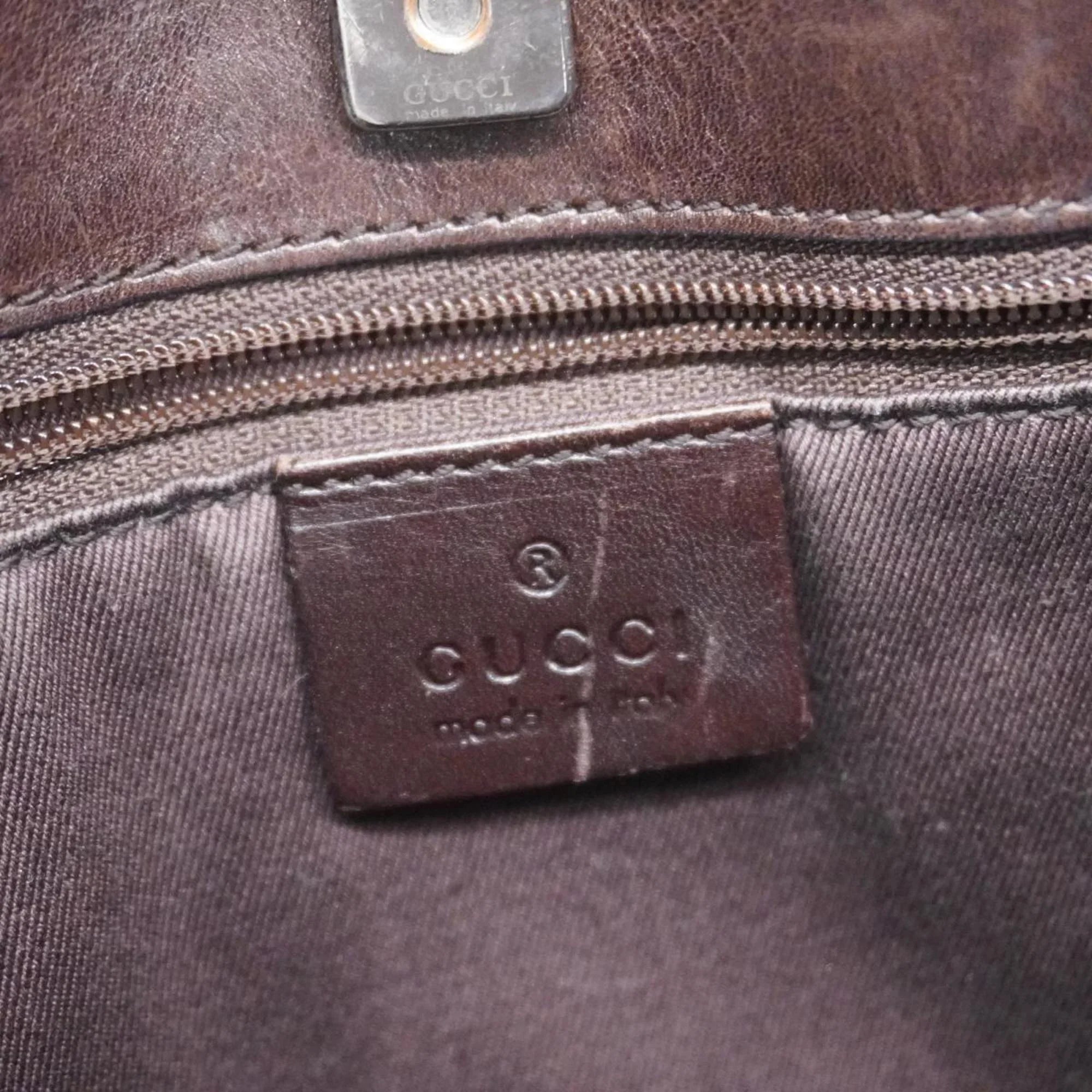Women's 73983 Tote Gucci Brown Pre-Owned Bag Denim (Good)