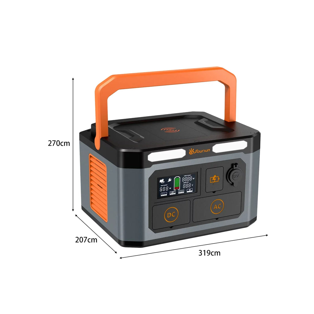 Home Outlets with Power Foursun Generator charge,PD 2 1500W 1500W(3000W Station,1598.4Wh ,Wireless Backup, Peak) AC Portable x 65W,Solar Emergency, for Camping