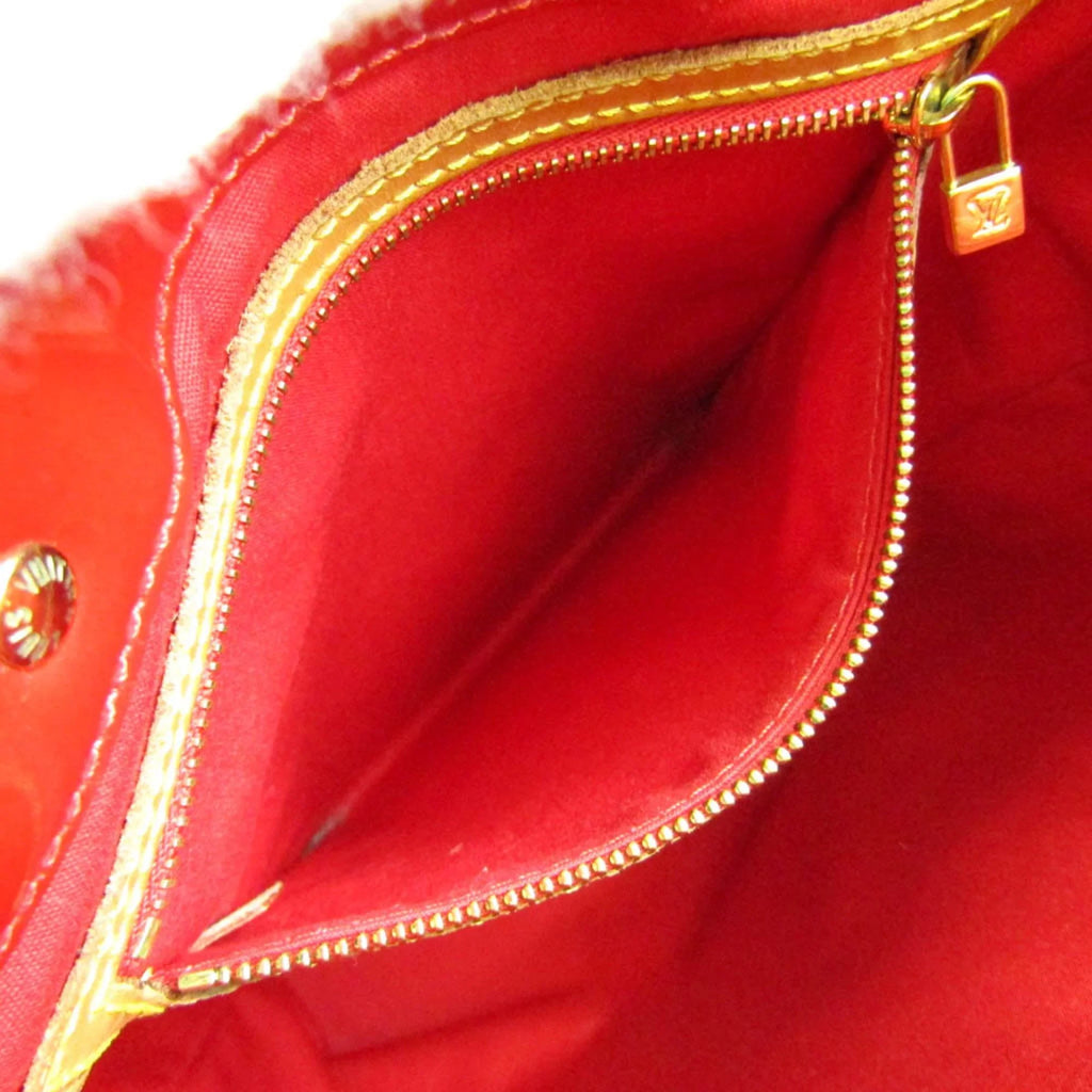 (Good) Handbag Pre-Owned Women's M91086 Rouge Reade Monogram Vuitton Louis Vernis MM
