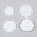 Straw Translucent DCC12SL Dart Lid - with Slot 1000-Case