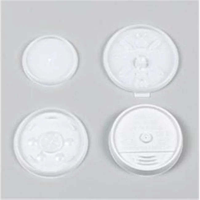 Straw Translucent DCC12SL Dart Lid - with Slot 1000-Case