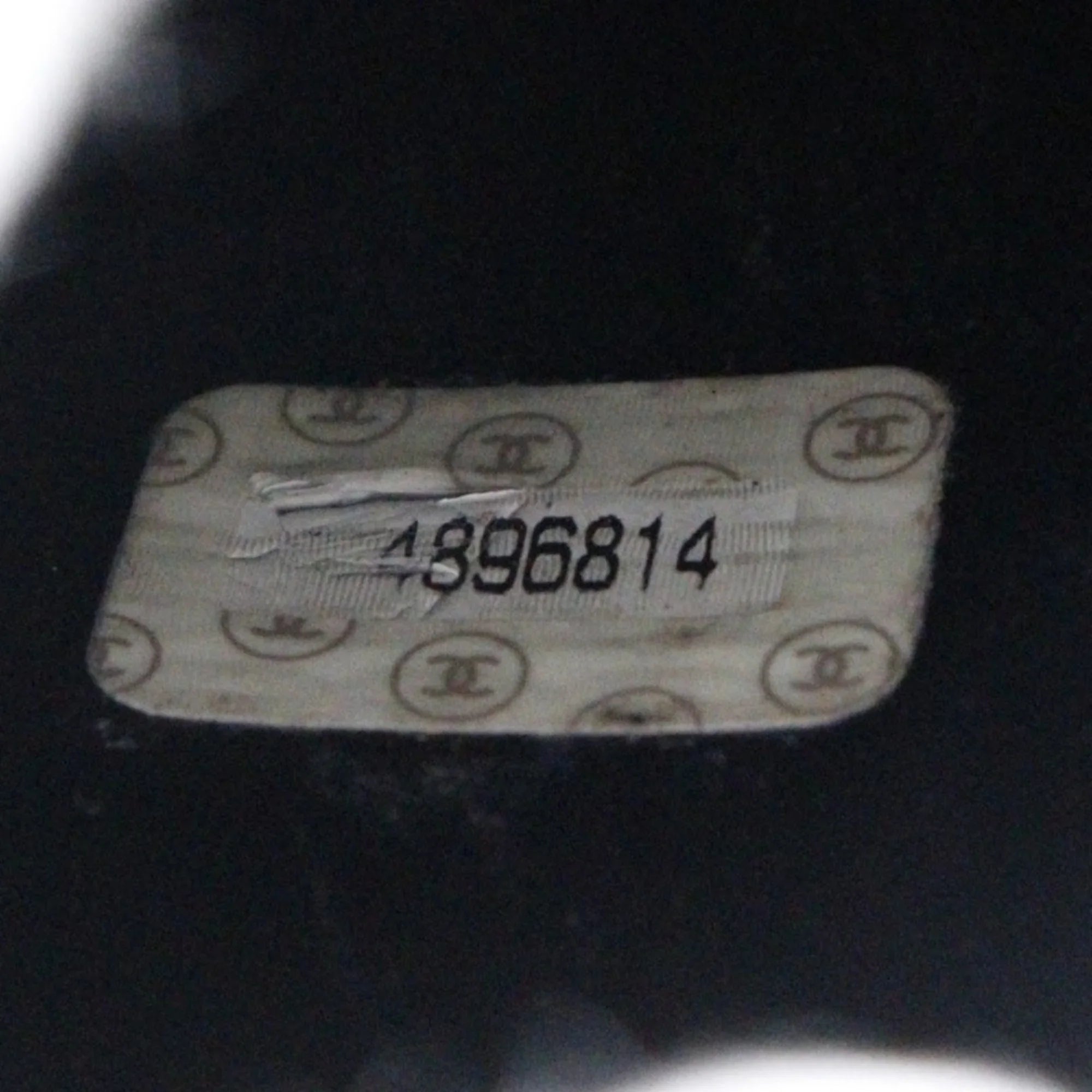 in Mark Vanity Handbag Black Made Matte France (Good) Pre-Owned Skin Coco Caviar Zipper Ladies CHANEL