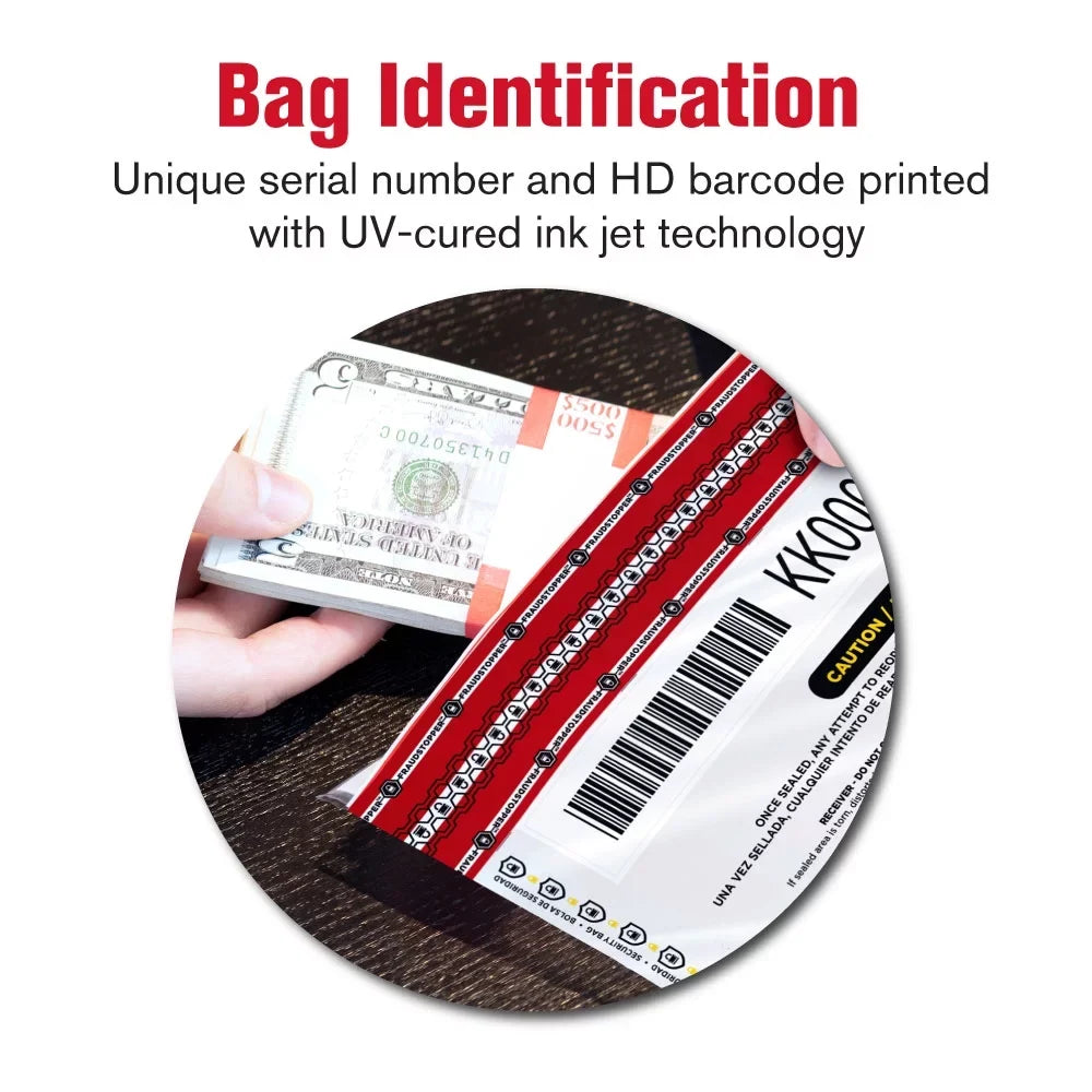 X Deposit Tamperevident MMF White - 12 Inches - 9 Bag 2362010N06