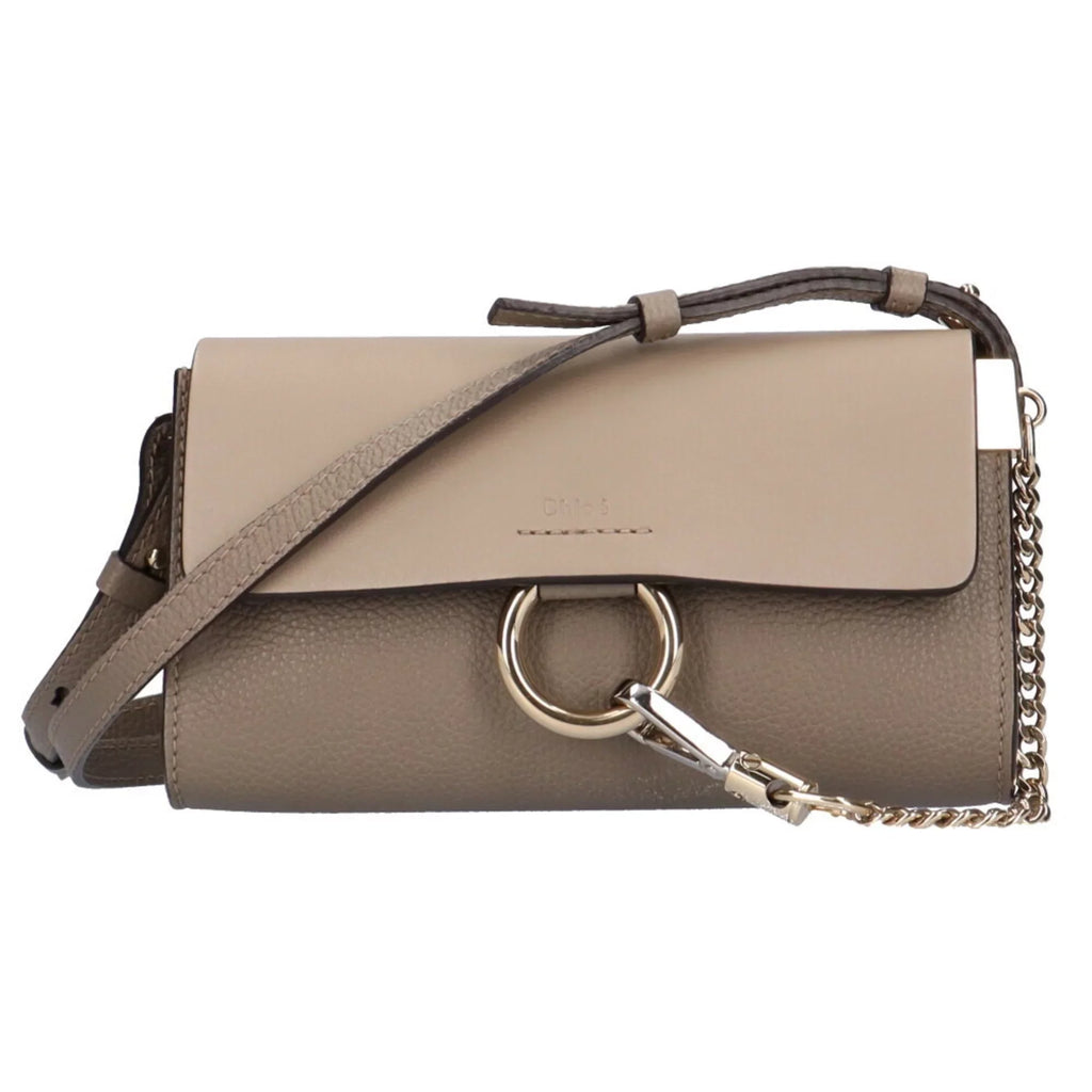 Chloé (Fair) gray leather Chloe bag Pre-Owned shoulder Faye ladies