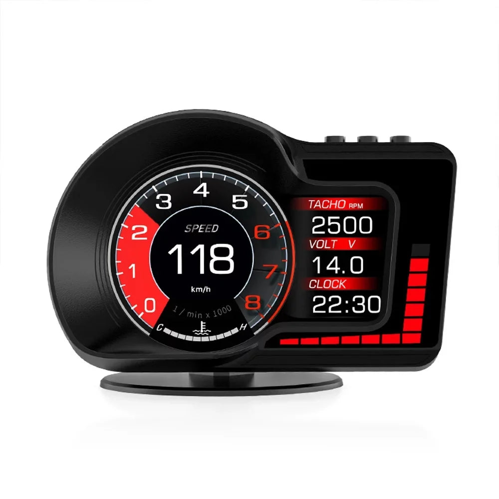 Navigation, Test, with Up Head Andoer Overspeed Brake Alarm, Car Dual System GPS Display Speed/Clock/RPM,
