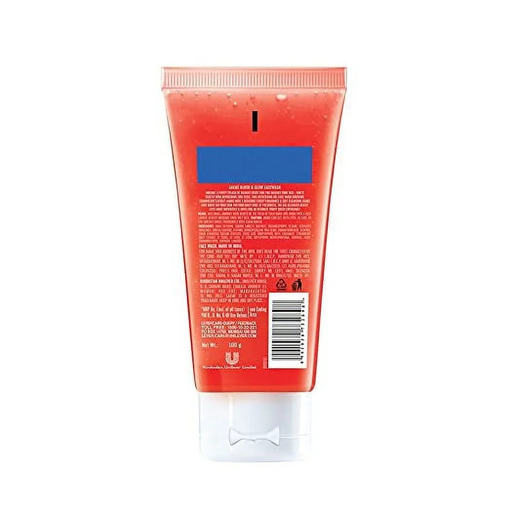 g Glow Blush With Strawberry & Face Extracts, Fruit 100 Combo Lakmé Wash