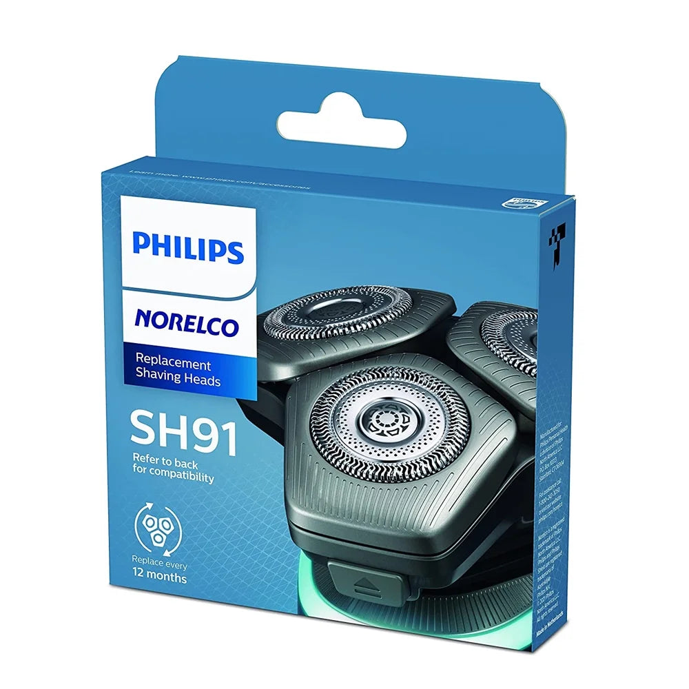 (Replaces 3 Norelco SH90/72) Shaver Pack, 9000, Heads Shaving for Series Replacement SH91/52