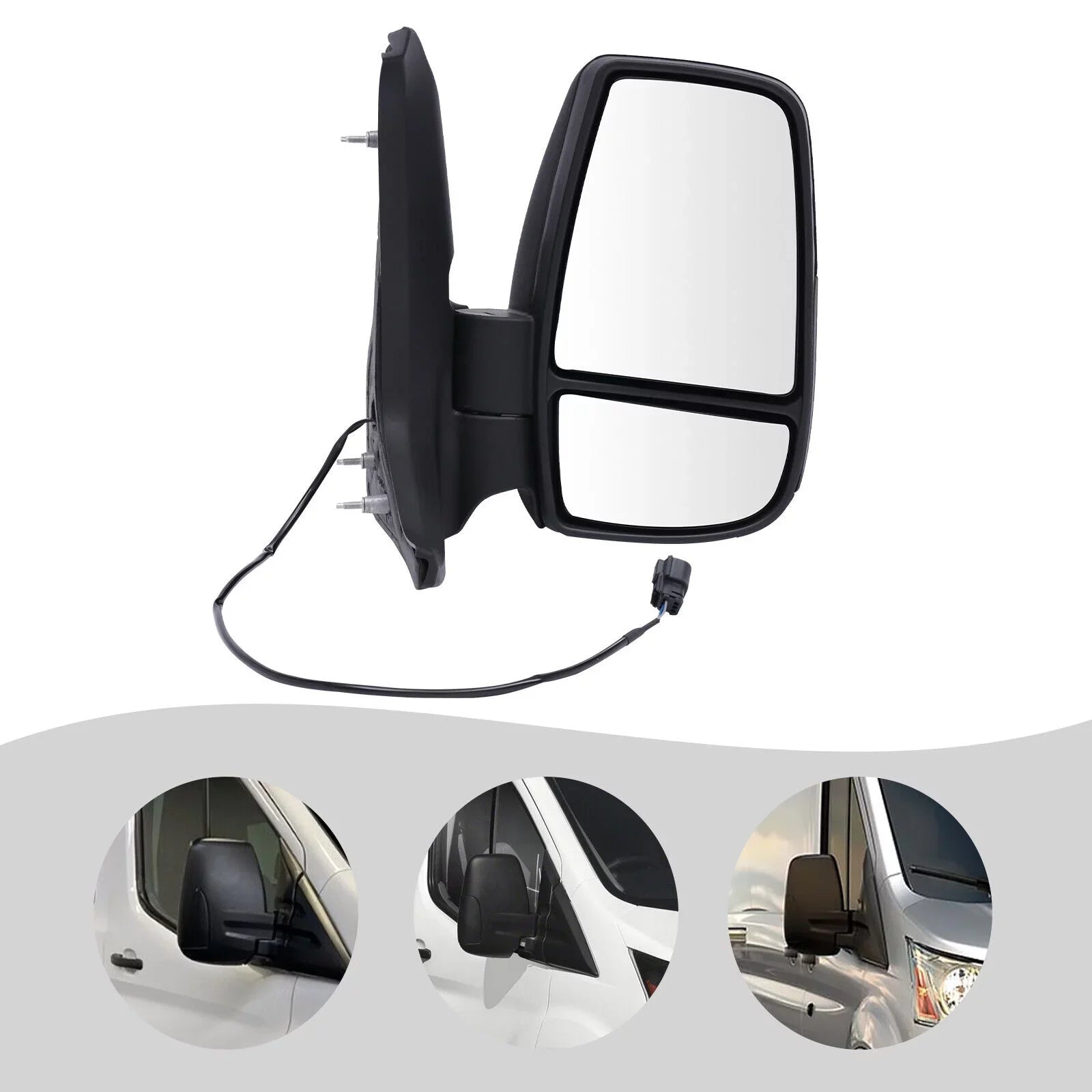 Ford 2015-2022 Right for Arm Side Mirror Transit 150 Rear View 350 Fits Short Passenger 250