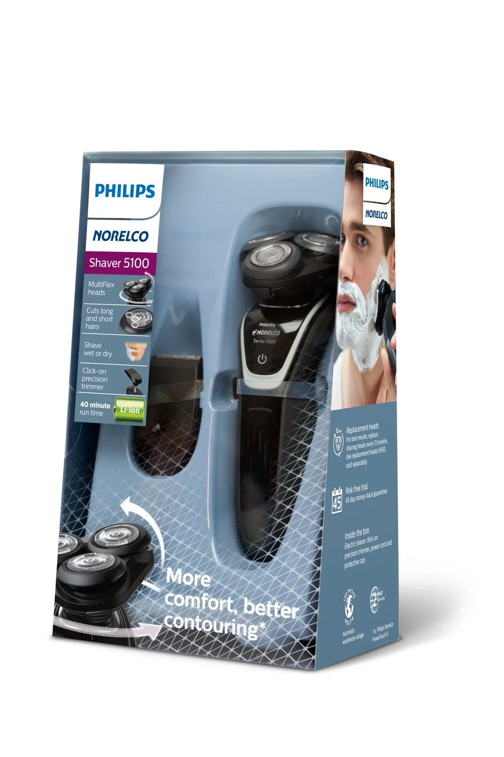 5100 Wet/Dry Norelco Rechargeable S5210/81 Shaver Electric
