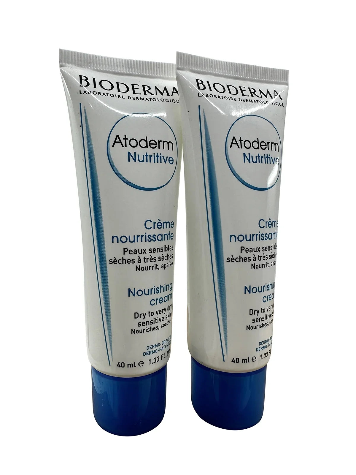 Bioderma 1.33 Nutritive 2 Skin Very Dry Nourishing Cream Atoderm & Sensitive Set oz of Dry