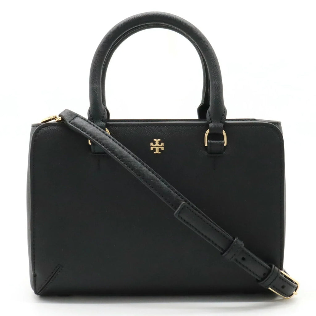 (Like Tory Black Pre-Owned Shoulder Bag New) Handbag Leather Burch BURCH TORY