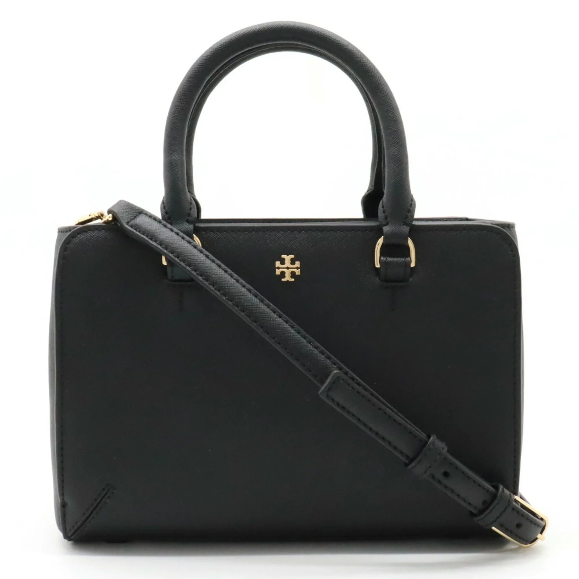 (Like Tory Black Pre-Owned Shoulder Bag New) Handbag Leather Burch BURCH TORY