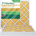 Pleated Furnace AC MERV 11 14x14x1 (4-Pack) HVAC Air Filterbuy Filters